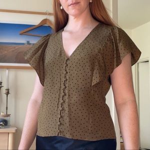 Madewell Polka-dot Blouse